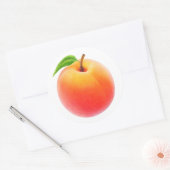 Ein frischer Pfirsich Runder Aufkleber (Umschlag)