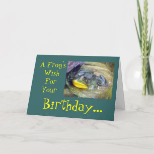 Ein Frog'sWishForYour Geburtstag… Karte