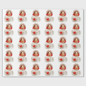 Ein frohe Weihnacht-Mädchen Geschenkpapier (Flach)