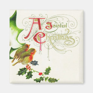 Ein Frohe Weihnachten Vintage Magnet
