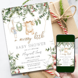 Ein froher Klein | Boho Winter Boy Baby Shower Einladung