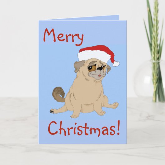Ein froher Mops Weihnachten (Vorderseite)