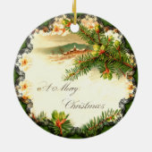 Ein froher Weihnachten Vintager Ornament (Hinten)