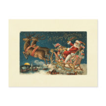 Ein froher Weihnachten Vintager Weihnachtsmann