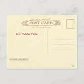 Ein froher Weihnachten Vintager Weihnachtsmann (Rückseite)