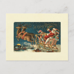 Ein froher Weihnachten Vintager Weihnachtsmann