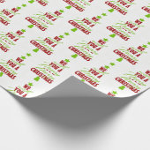 Ein froher Weihnachtsbaum Geschenkpapier (Ecke)