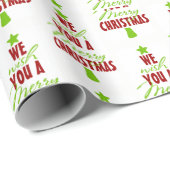 Ein froher Weihnachtsbaum Geschenkpapier (Rolleneckpunkt)