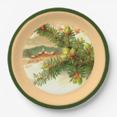 Ein froher Weihnachtsbuch-Teller Pappteller (Vorderseite)