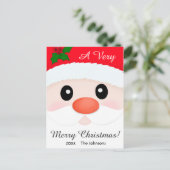 Ein froher Weihnachtsfeiertag auf der Postkarte (Stehend Vorderseite)