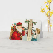 Ein froher Weihnachtsmann von Ellen Clapsaddle Karte (Gelbe Blume)