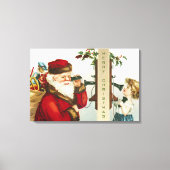 Ein froher Weihnachtsmann von Ellen Clapsaddle Leinwanddruck (Vorderseite)