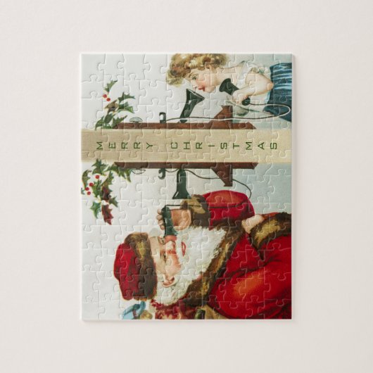 Ein froher Weihnachtsmann von Ellen Clapsaddle Puzzle (Vertikal)