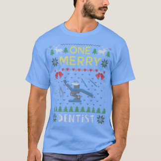 Ein froher Zahnarzt Zahnarzt Ugly Weihnachtsschlau T-Shirt