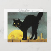 Ein frohes Halloween Feiertagspostkarte (Vorne/Hinten)