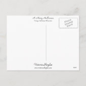 Ein frohes Halloween Feiertagspostkarte (Rückseite)