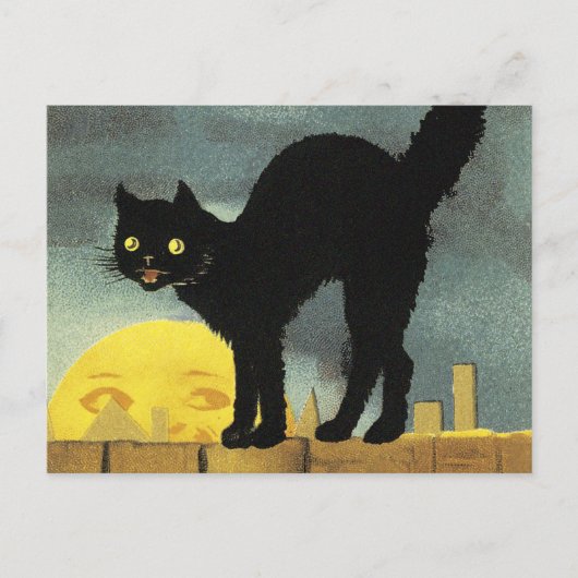 Ein frohes Halloween Feiertagspostkarte (Vorderseite)