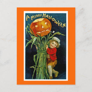 Ein frohes Halloween Feiertagspostkarte