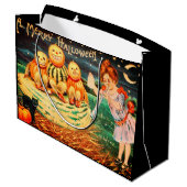 Ein frohes Halloween Große Geschenktüte (Rückseite Schrägansicht)