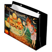 Ein frohes Halloween Große Geschenktüte (Vorderseite Schrägansicht)