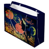 Ein frohes Halloween Große Geschenktüte (Rückseite Schrägansicht)