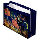 Ein frohes Halloween Große Geschenktüte (Vorderseite Schrägansicht)