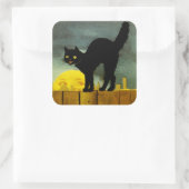 Ein frohes Halloween Quadratischer Aufkleber (Tasche)