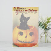 Ein frohes Halloween von Ellen Clapsaddle, Vintage Briefpapier (Stehend Vorderseite)
