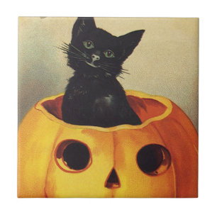 Ein frohes Halloween von Ellen Clapsaddle, Vintage Fliese