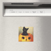 Ein frohes Halloween von Ellen Clapsaddle, Vintage Magnet (In Situ (Geschirrspüler))