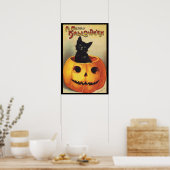 Ein frohes Halloween von Ellen Clapsaddle, Vintage Poster (Küche)