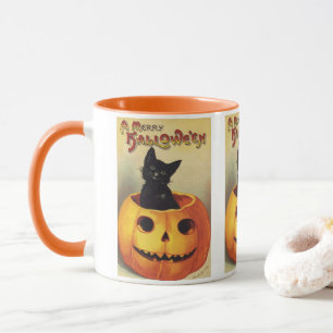 Ein frohes Halloween von Ellen Clapsaddle, Vintage Tasse