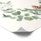 Ein frohes kleines Weihnachts-Brautparty-Willkomme Poster (Ecke)