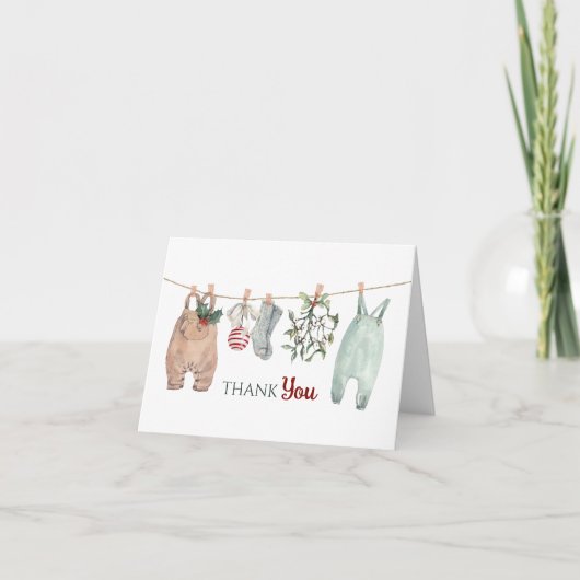 Ein frohes kleines Weihnachtskleid Danke (Vorderseite)