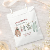 Ein frohes kleines Weihnachtskleid Danke Geschenktütchen (Ausgeschnitten)