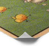 Ein frohes OsternKinder bei einem Sonnenschein Poster (Ecke)