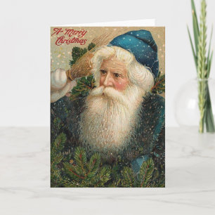 Ein frohes Weihnachten, alte St. Nick Karte