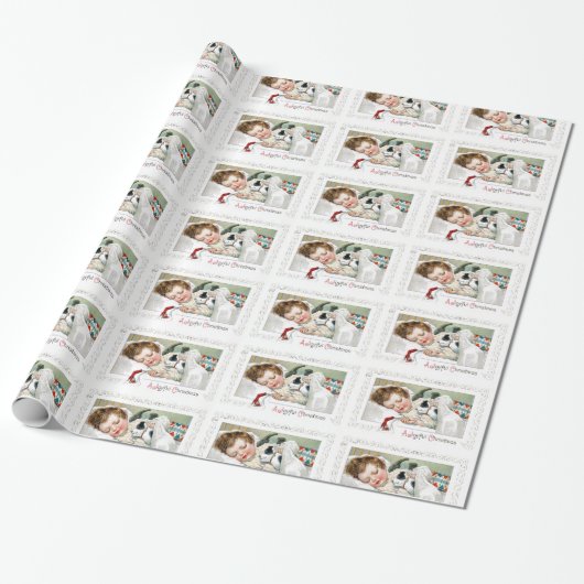 Ein frohes Weihnachten Geschenkpapier (Ungerollt)