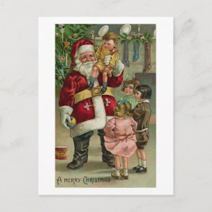 Ein frohes Weihnachten Santa und Kinder