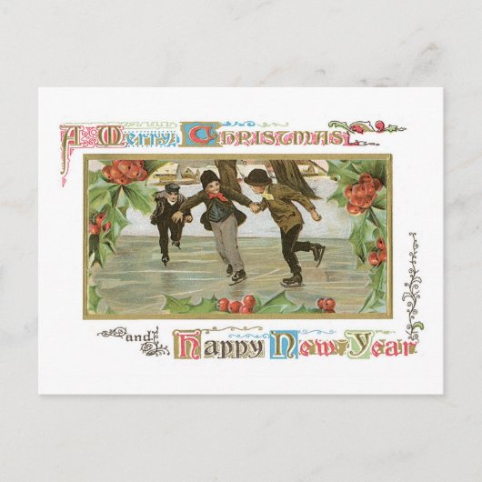 Ein frohes Weihnachten und ein glückliches neues J (Vorderseite)