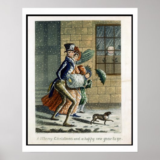 Ein frohes Weihnachten und ein glückliches neues J Poster (Vorne)