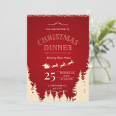 Ein frohes Weihnachtsfest erwartet Sie Einladung (Stehend Vorderseite)