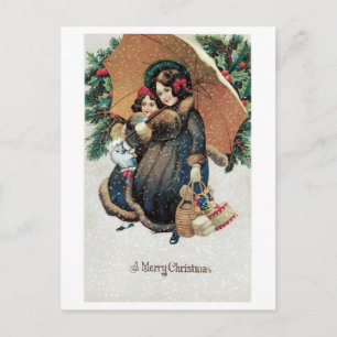 Ein frohes Weihnachtsfest Feiertagspostkarte