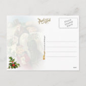 Ein frohes Weihnachtsfest Feiertagspostkarte (Rückseite)