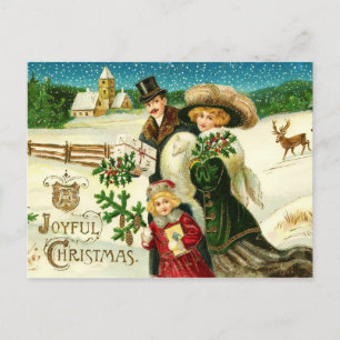 Ein frohes Weihnachtsfest Feiertagspostkarte