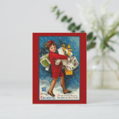 "Ein frohes Weihnachtsfest" Feiertagspostkarte (Stehend Vorderseite)