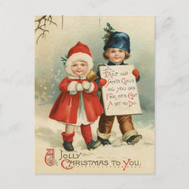 Ein frohes Weihnachtsfest für Sie - Vintage Postka Feiertagspostkarte