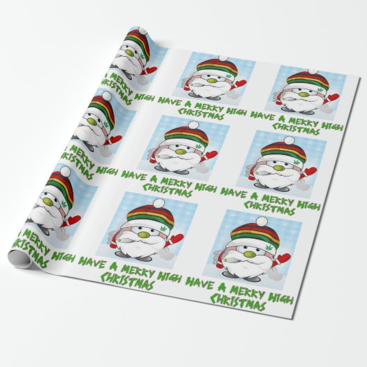 Ein frohes Weihnachtsfest Geschenkpapier (Ungerollt)