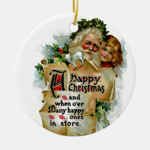 Ein frohes Weihnachtsfest Keramikornament