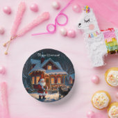 Ein frohes Weihnachtsfest Pappteller (Party)